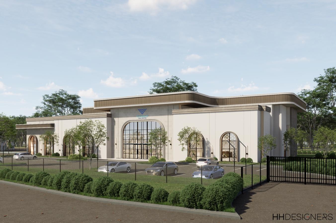 Rendering of the complete Chabad Chai Center campus